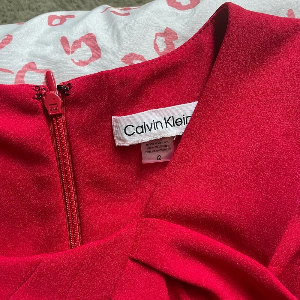 Calvin Klein Vibrant Red Dress